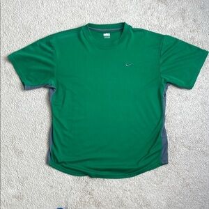 Nike Green and Gray Short Sleeve Tee